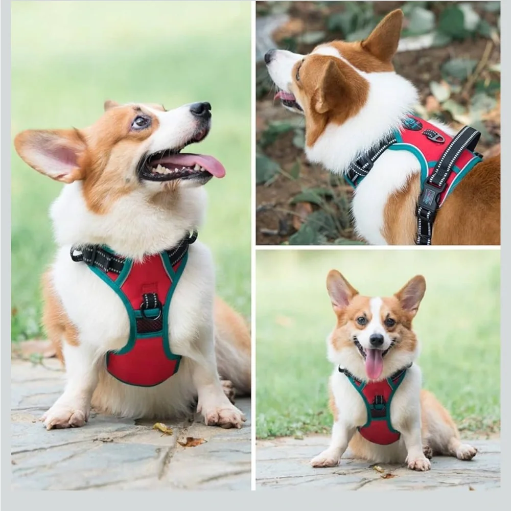 PHOEPET 2019 Upgraded No Pull Dog Harness, Reflective Adjustable Vest S/ 130-10